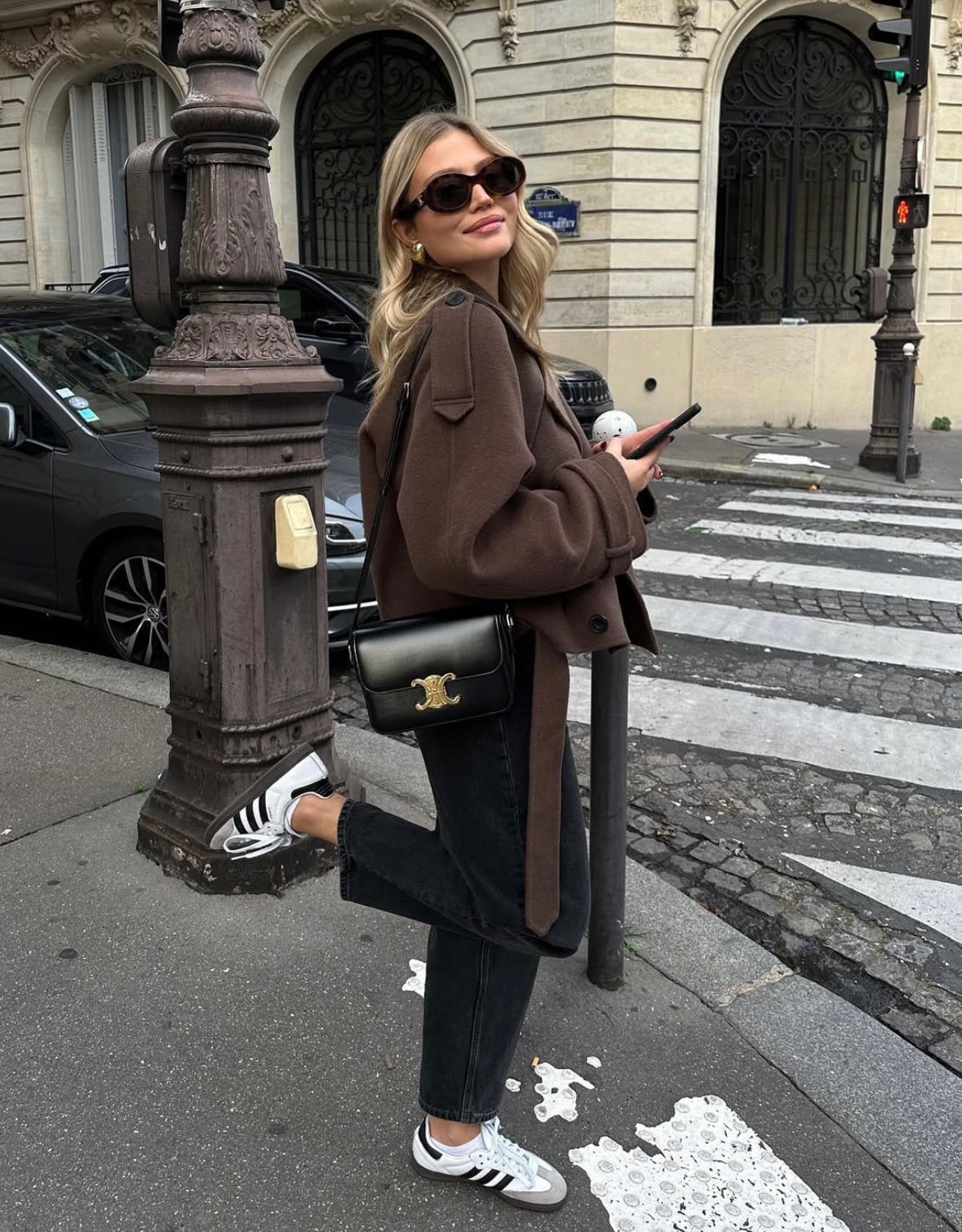 Eloise Elegant Cropped Belted Wool Coat
