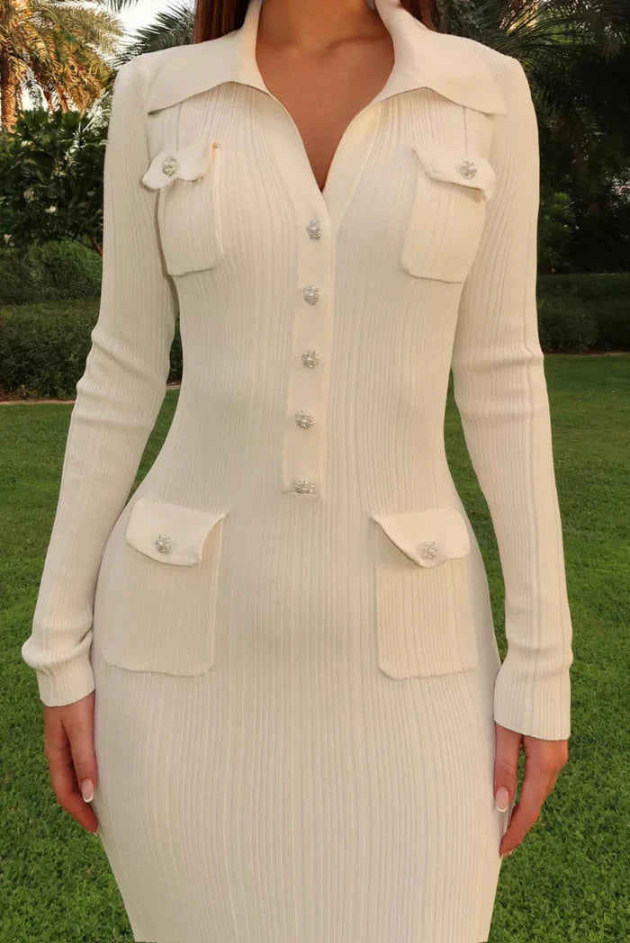 Simone Knitted Midi Dress
