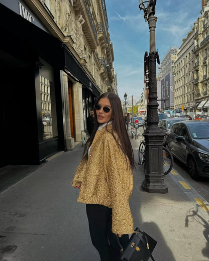 Cosima Sequin Oversized Jacket