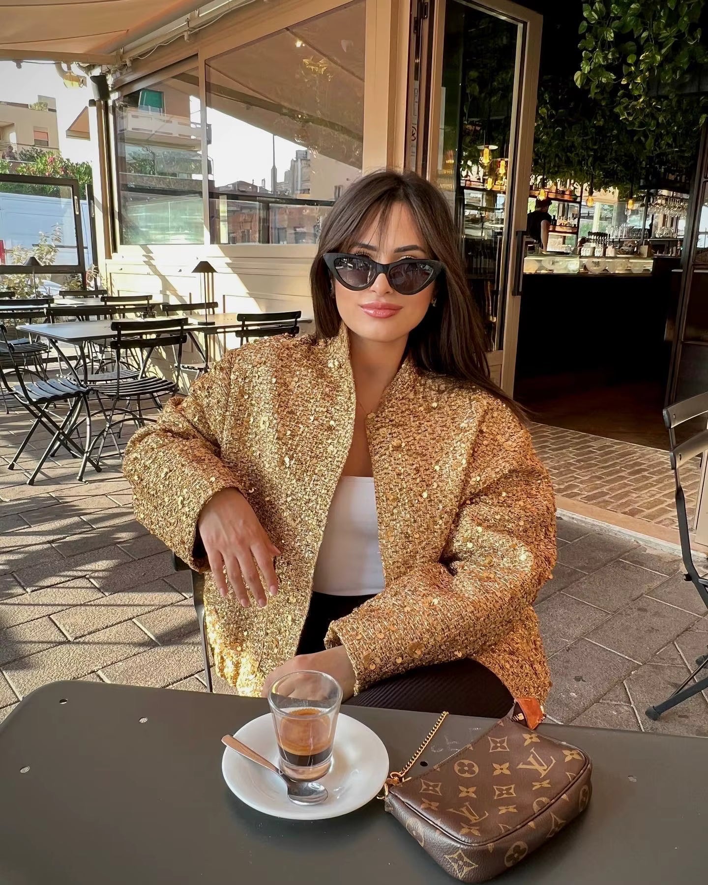 Cosima Sequin Oversized Jacket