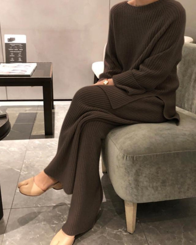 The Ribbed Knit Lounge Set