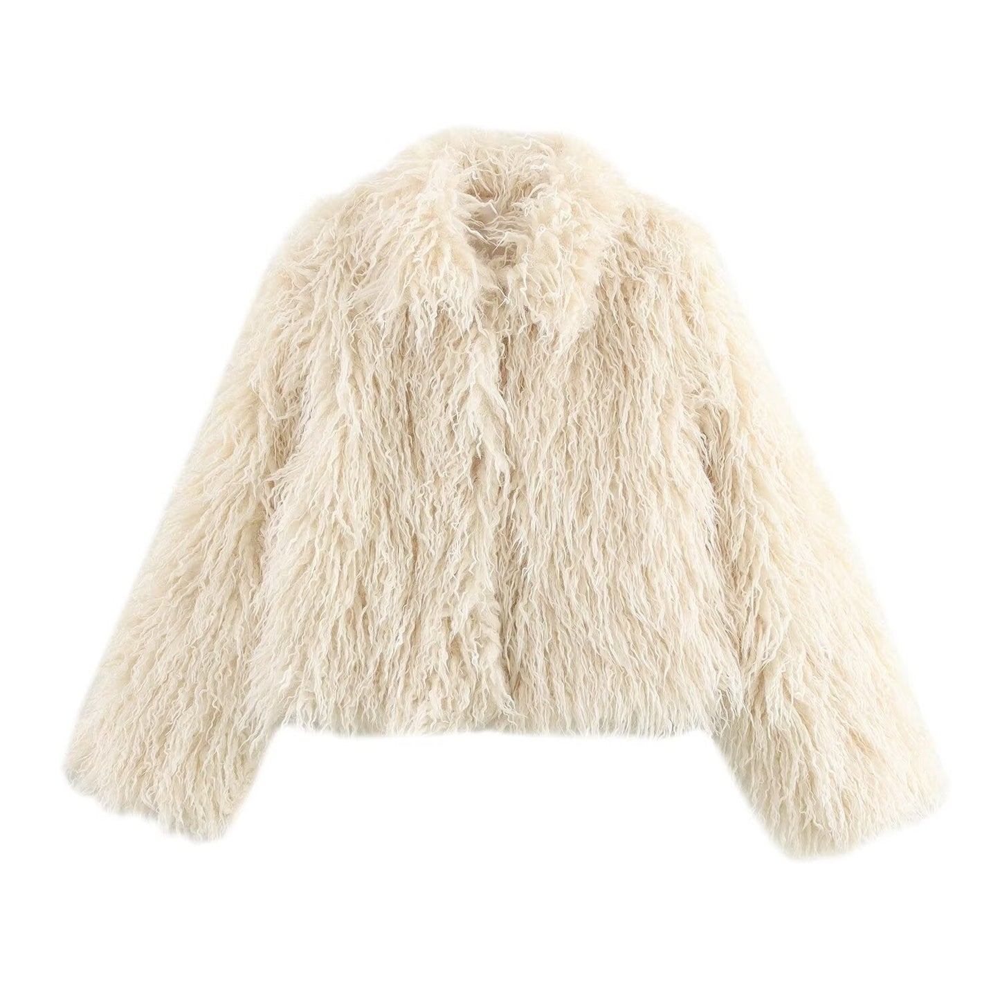 Lucienne Long Sleeve Faux Fur Coat