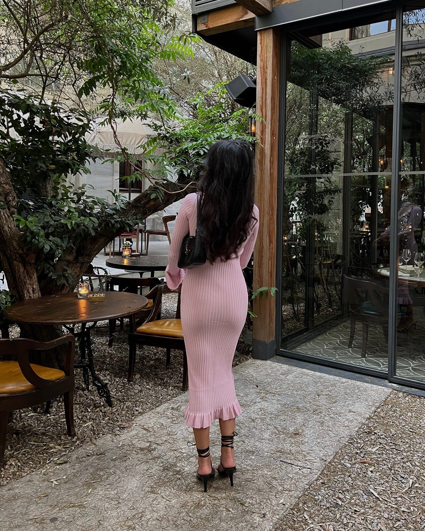 Elara Maternity Casual Long Sleeved Midi Dress