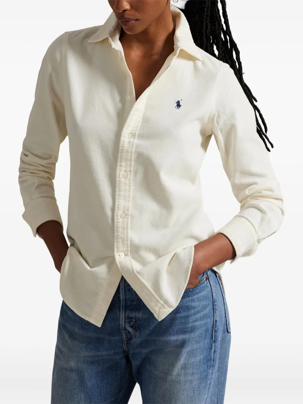 R&L Corduroy Long-Sleeve Shirt