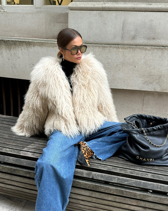 Lucienne Long Sleeve Faux Fur Coat
